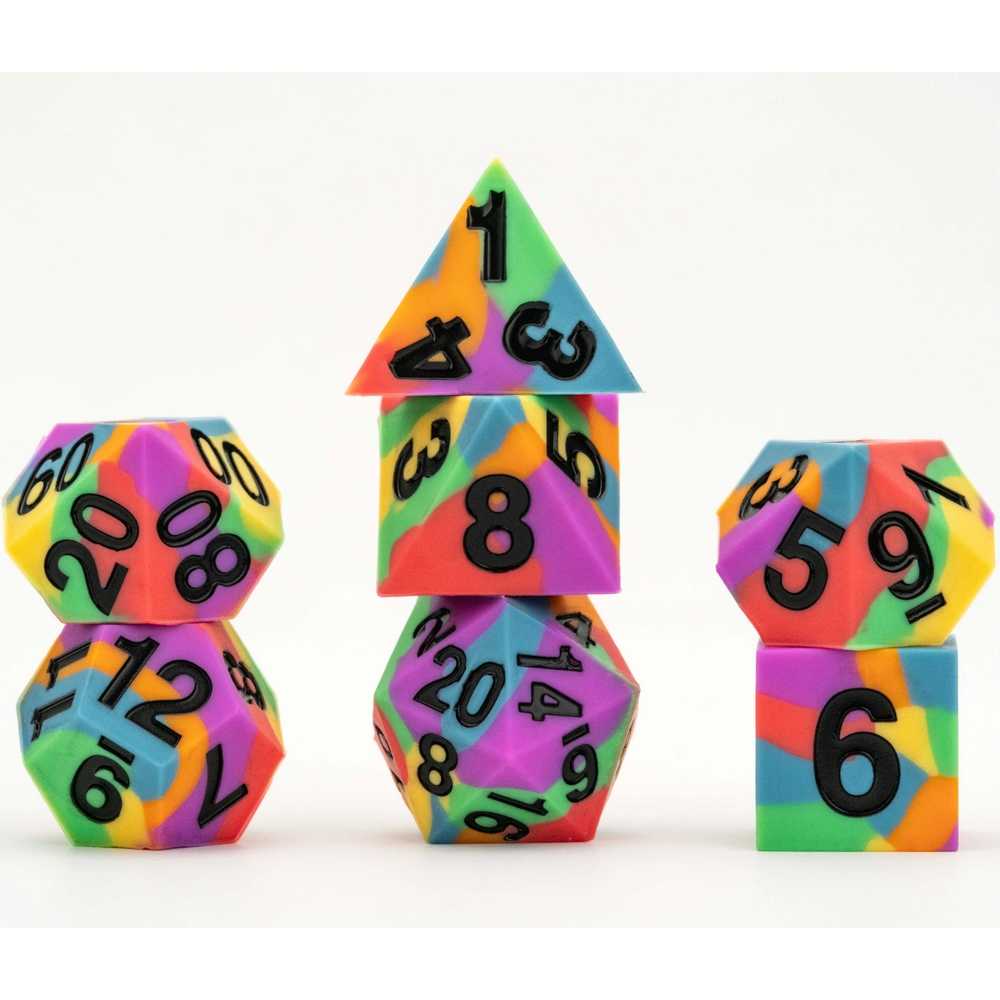 Pride Silicone Dice (Rainbow)
